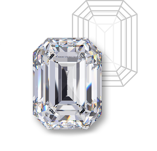 Emerald diamond engagement rings in Milwaukee