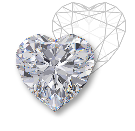 Heart diamond rings in downtown Milwaukee
