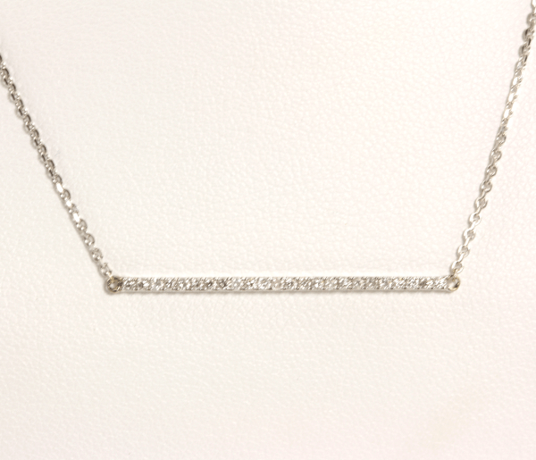 Diamond Strait Bar Necklace