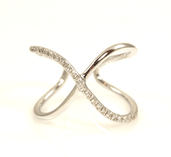 Curved X Shaped Ring
