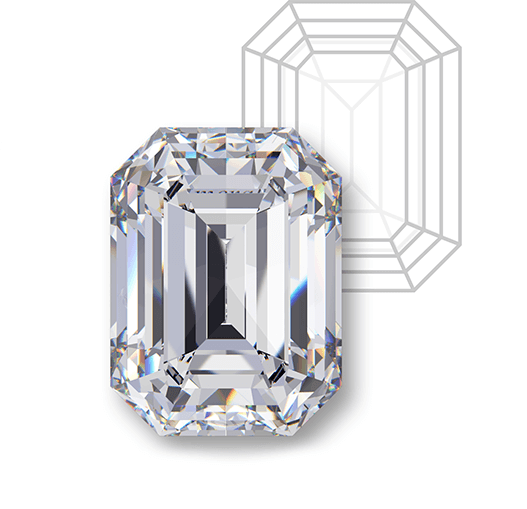 Emerald cut engagement rings from Milwaukee jeweler